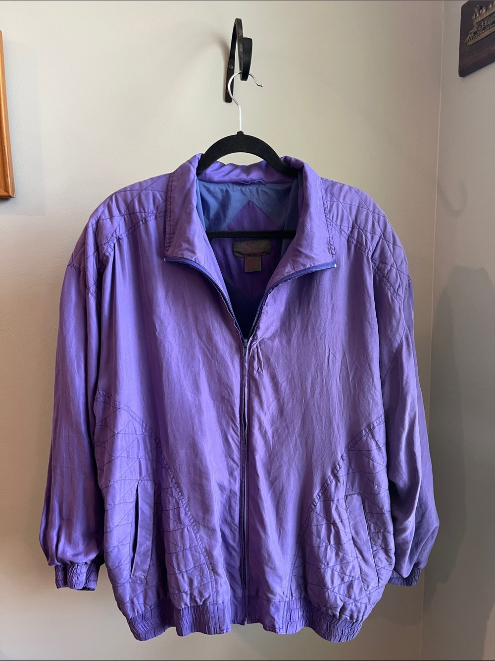 Swell Purple Lightweight Zip-Front Jacket